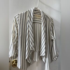 Sweet Wanderer Black and White Knit Cardigan
